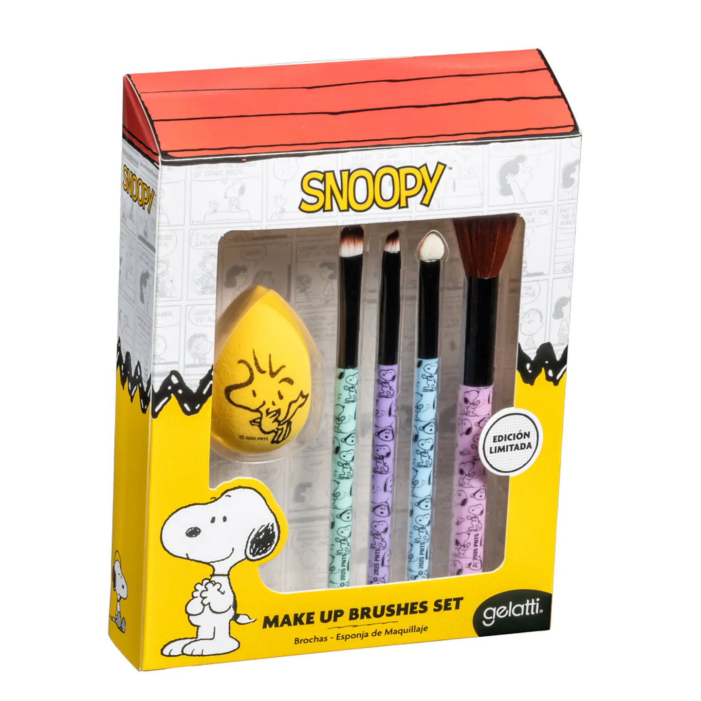Set de 4 Brochas + Esponja Blender Snoopy - GELATTI 1