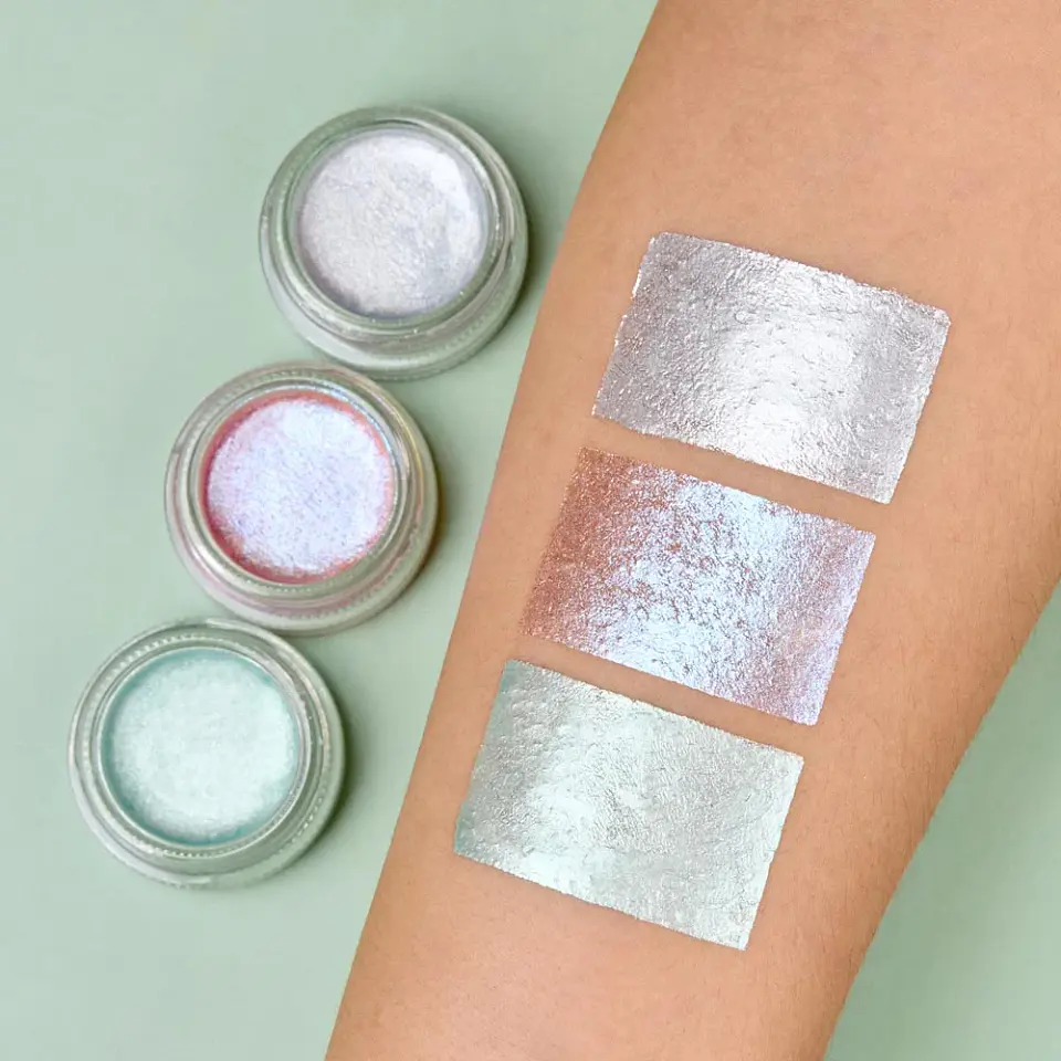 Trio de Sombras en Gel Creamy Holo-Eyes - GLAM FACTOR 3
