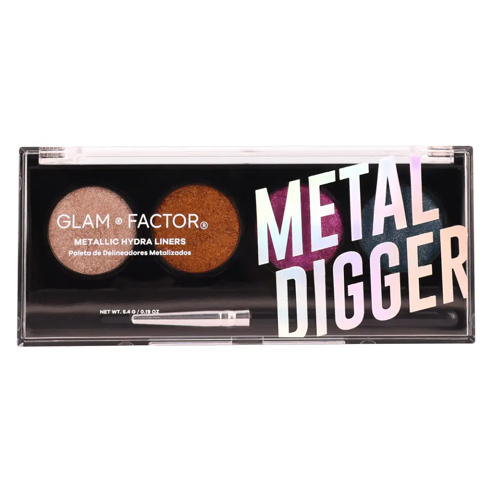 Paleta De Delineadores Metalizados Metal Digger N23 - GLAM FACTOR 1