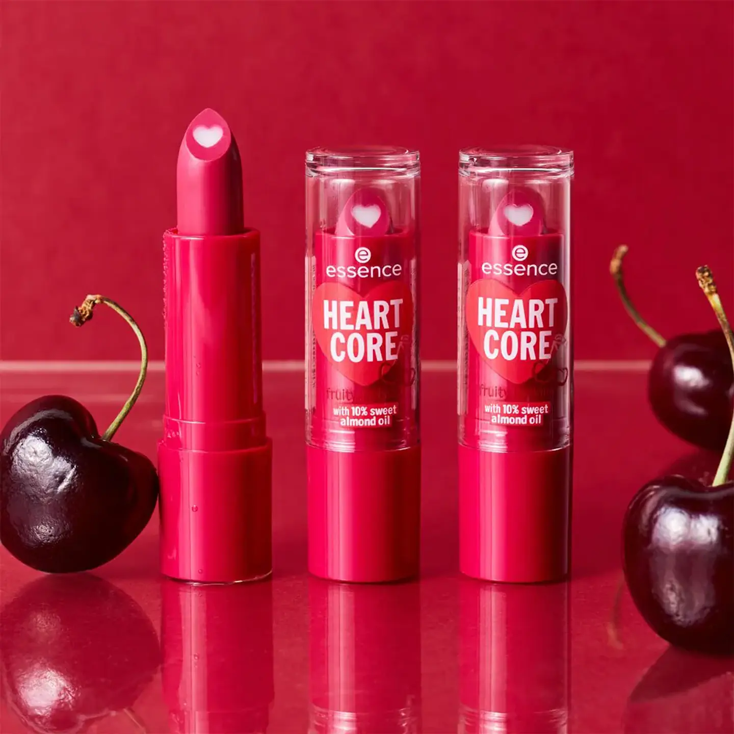 Bálsamo Labial Heartcore 01 Crazy Cherry - ESSENCE 4