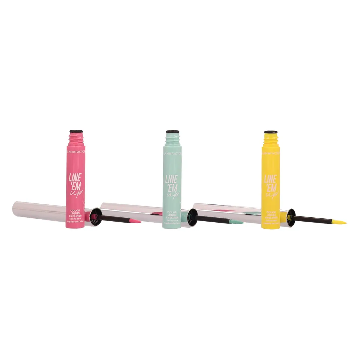 Set De Delineadores Liquidos Line Em Up - GLAM FACTOR 4