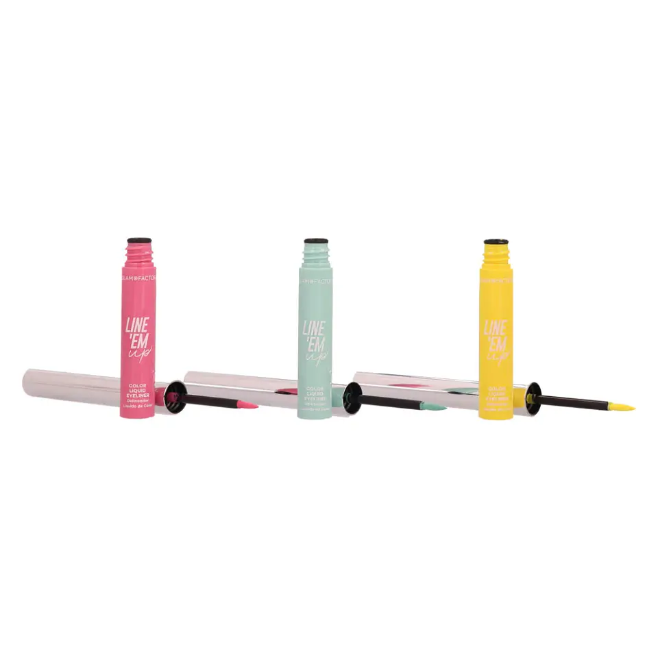 Set De Delineadores Liquidos Line Em Up - GLAM FACTOR 4