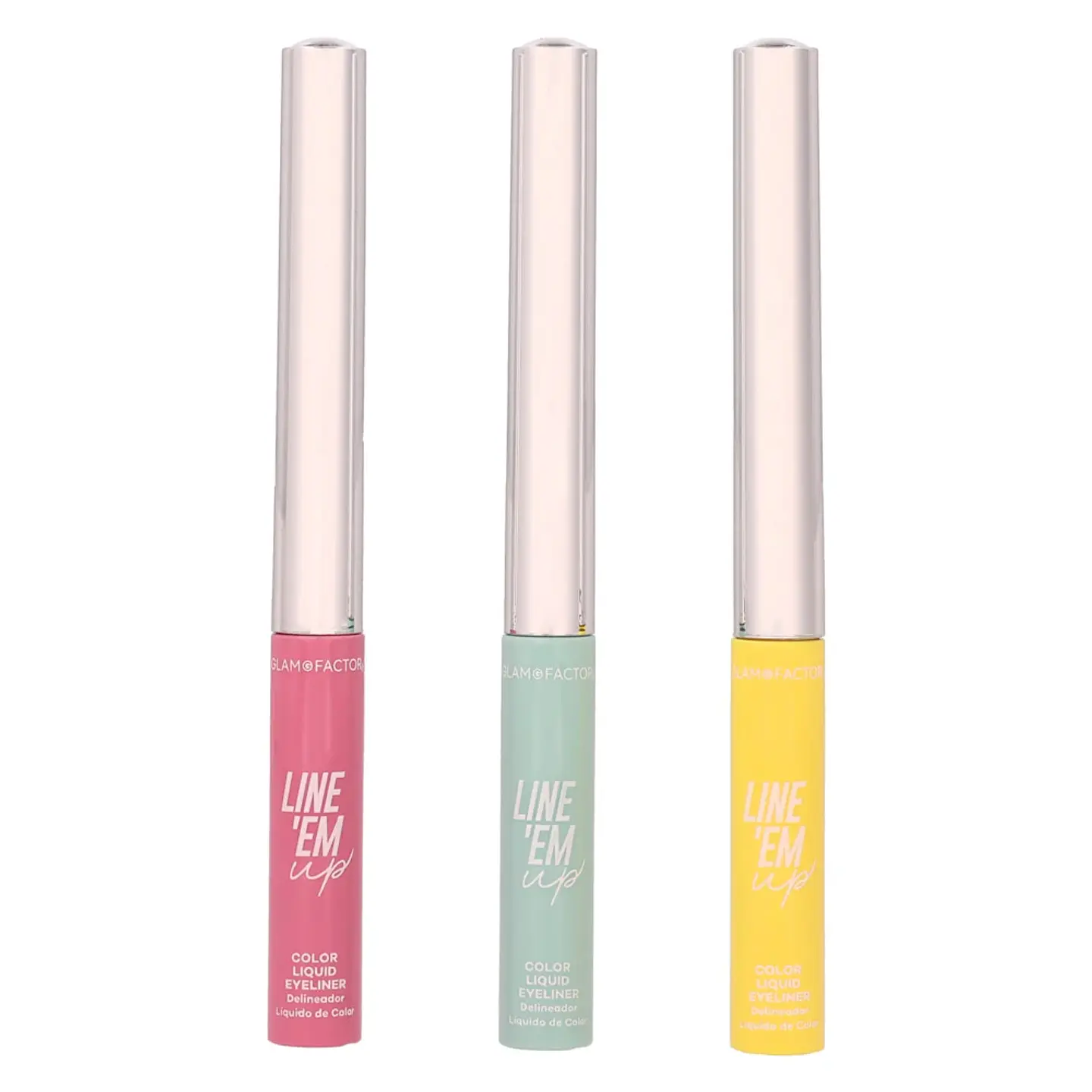 Set De Delineadores Liquidos Line Em Up - GLAM FACTOR 2
