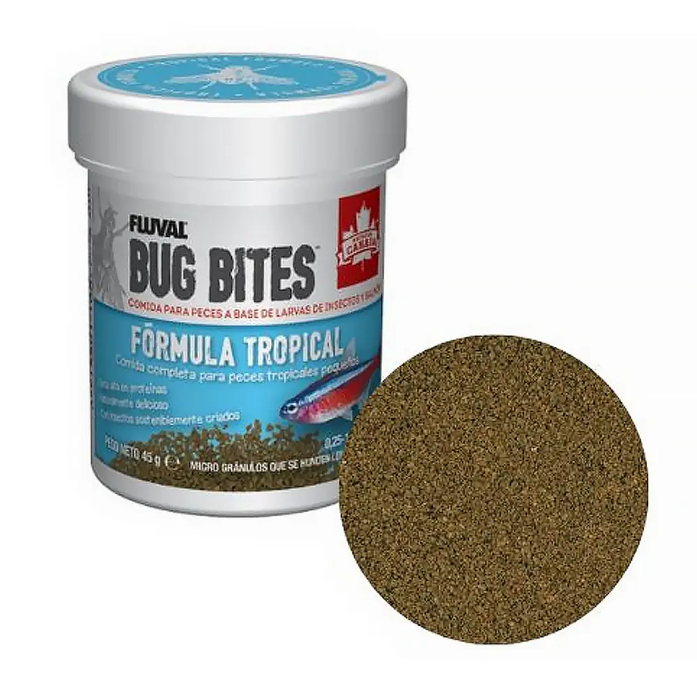 Fluval Bug Bites Tropical Formula (S) 45g