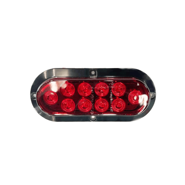 FAROL LAT 10LED ROJO 12-24V OVAL APER 190X85 