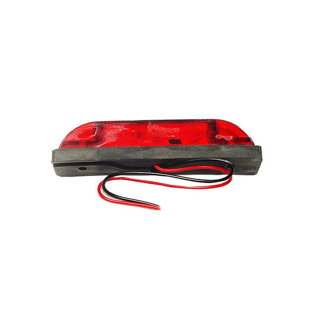 FAROL LAT 6LED ROJO 12-24V 100X20X22MM 