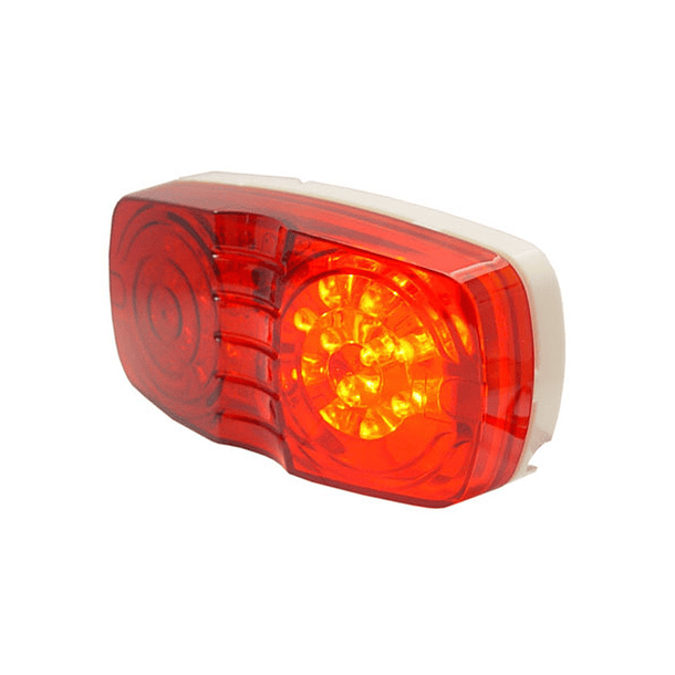 FAROL LAT 22LED ROJO 12-24V ESTROB 100X50MM 