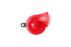 BOCINA CARACOL ROJO 12V 72W 400HZ 81X80X109MM