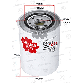 FILTRO ACEITE (WP1045) C-1012 