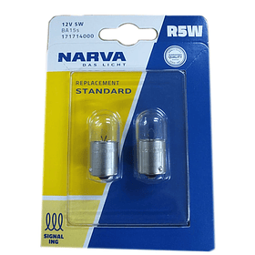 AMPOLLETA 12V R5W 1C P/P STD BLISTERX2 NARVA