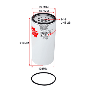 FILTRO SEPARADOR COMBUSTIBLE AGUA WK1080/7X 