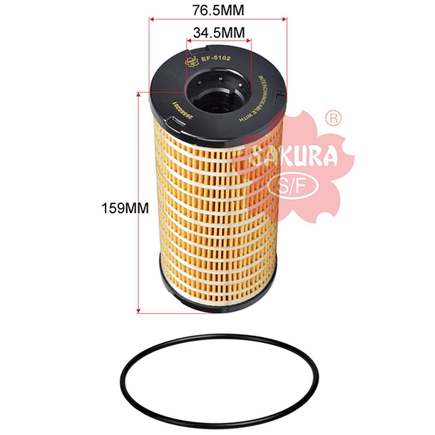 FILTRO COMBUSTIBLE 26560201 EF-510