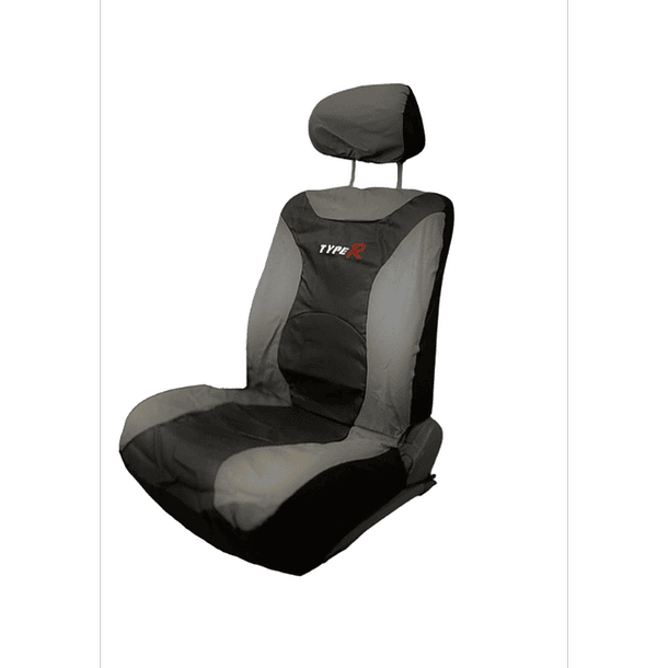 FUNDA ASIENTO 6PZAS IMITACION CUERO NE/GRIS 