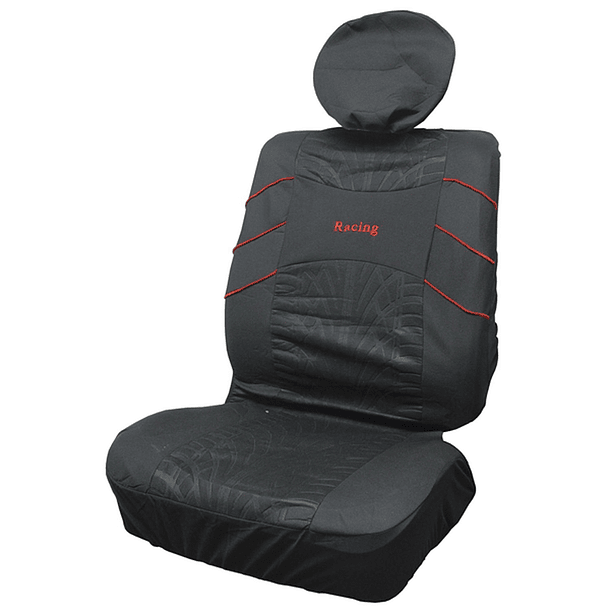 FUNDA ASIENTO 6PZAS TELA NEGRO YH2