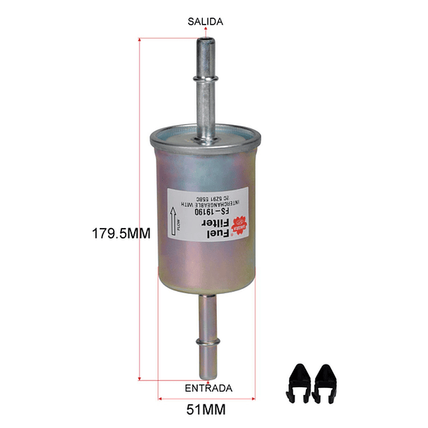 FILTRO COMBUSTIBLE 2C5Z9155BC FS-1