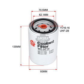 FILTRO LIQUIDO REFRIGERANTE WA940/7 