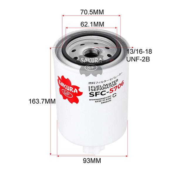 FILTRO SEPARADOR COMBUSTIBLE WP940/30 