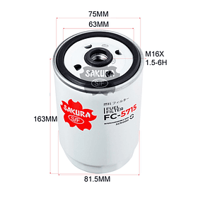 FILTRO COMBUSTIBLE WK842/2 FC-5715