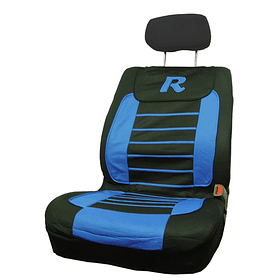 FUNDA ASIENTO 8PCS. NEGRO/AZUL