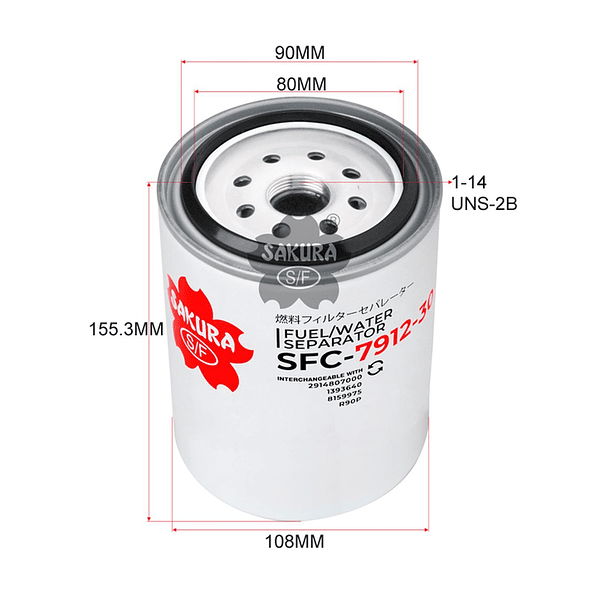 FILTRO SEPARADOR COMBUSTIBLE (WK1060/3X) 