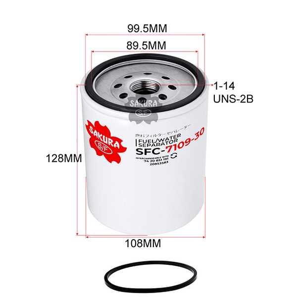 FILTRO SEPARADOR COMBUSTIBLE (WK1040/1X) 