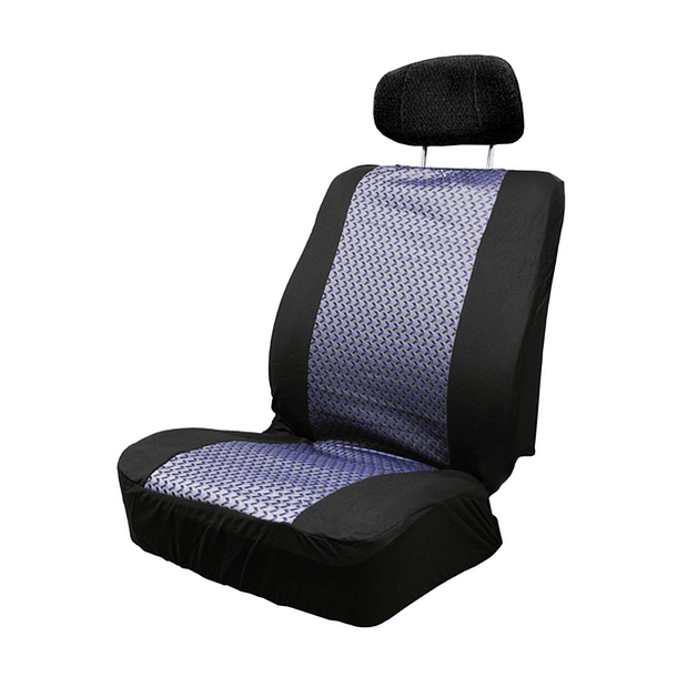 FUNDA CUBRE ASIENTO JGO 8PZAS NE/GRIS/AZ 