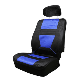 FUNDA CUBRE ASIENTO JGO 8PZAS NEGRO/AZUL 