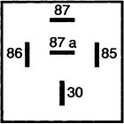 RELAY HELLA 24V 10/20 AMPERES 5 CONTACTOS DIODO, RESISTENCIA Y SOPORTE 4RD007903011 4