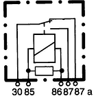 RELAY HELLA 24V 10/20 AMPERES 5 CONTACTOS DIODO, RESISTENCIA Y SOPORTE 4RD007903011 5