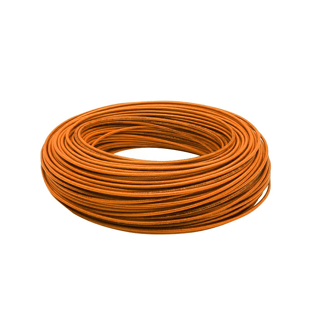 CABLE ELECTRICO #14 NARANJA ROLLO DE 100 METROS 