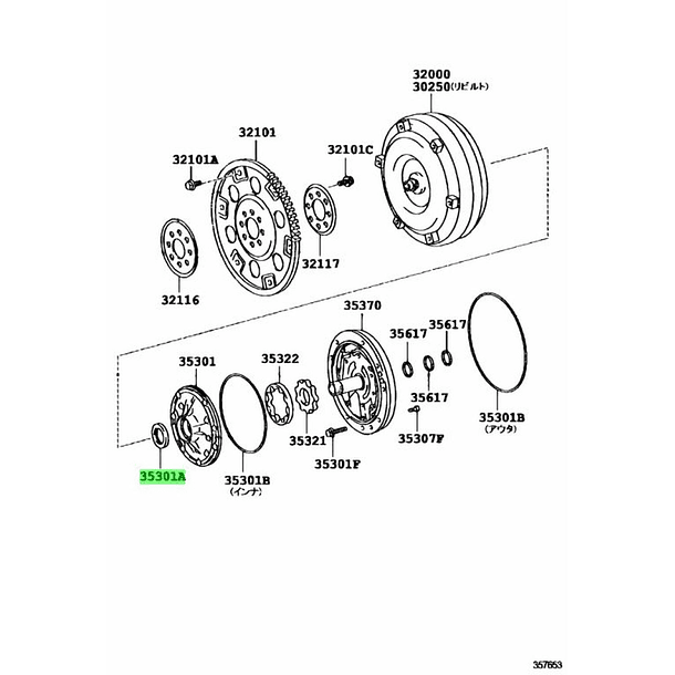 SELLO ACEITE CAJA USK SEQUOIA 9031145032 ORIGINAL TOYOTA 2