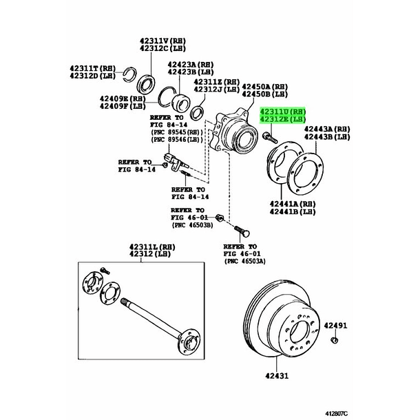 PERNO RUEDA USK* 9094202083 ORIGINAL TOYOTA 3
