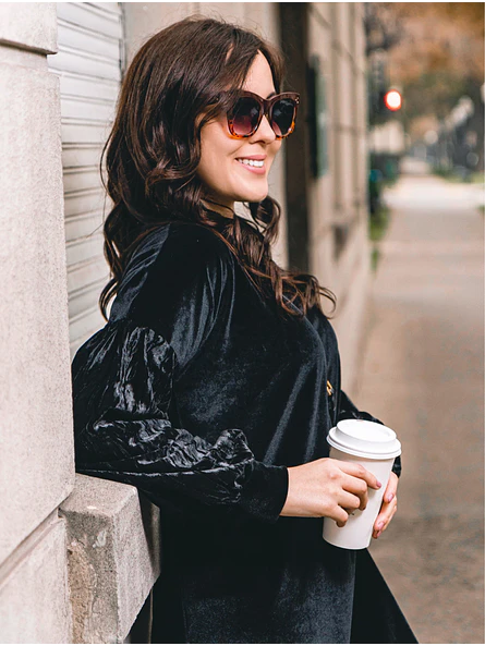 Blusón Negro Mujer de Velvet   3