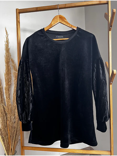 Blusón Negro Mujer de Velvet   7