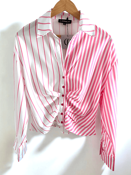  Blusa de Rayas Rosada Mujer | Estilo Casual Carobaska 3