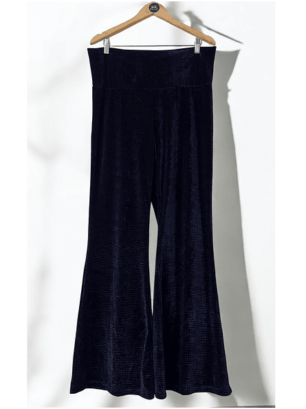 Calza Palazzo Azul Terciopelo Mujer | Glamour Cómodo Carobaska 3