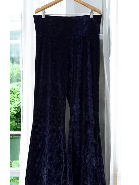 Calza Palazzo Azul Terciopelo Mujer | Glamour Cómodo Carobaska 1