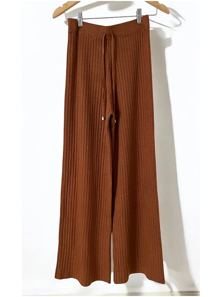 Pantalón Palazzo Mujer de Lanilla Tejida Premium  3