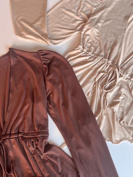 Polera Amarras Mujer – Manga Globo y Ajuste en Busto | Carobaska 13