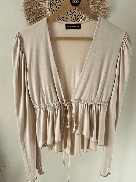 Polera Amarras Mujer – Manga Globo y Ajuste en Busto | Carobaska 9