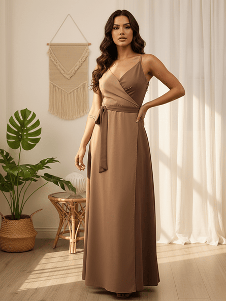 Vestido Envolvente Mujer | Diseño Ajustable Carobaska 1