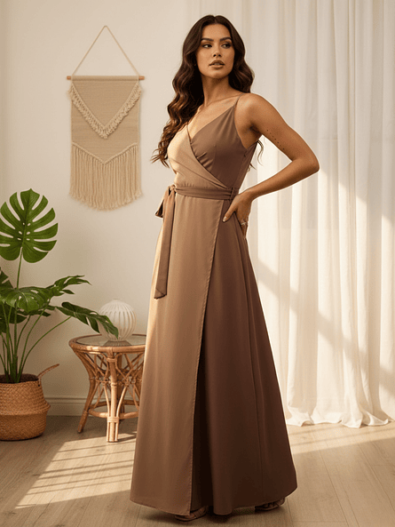 Vestido Envolvente Mujer | Diseño Ajustable Carobaska 3