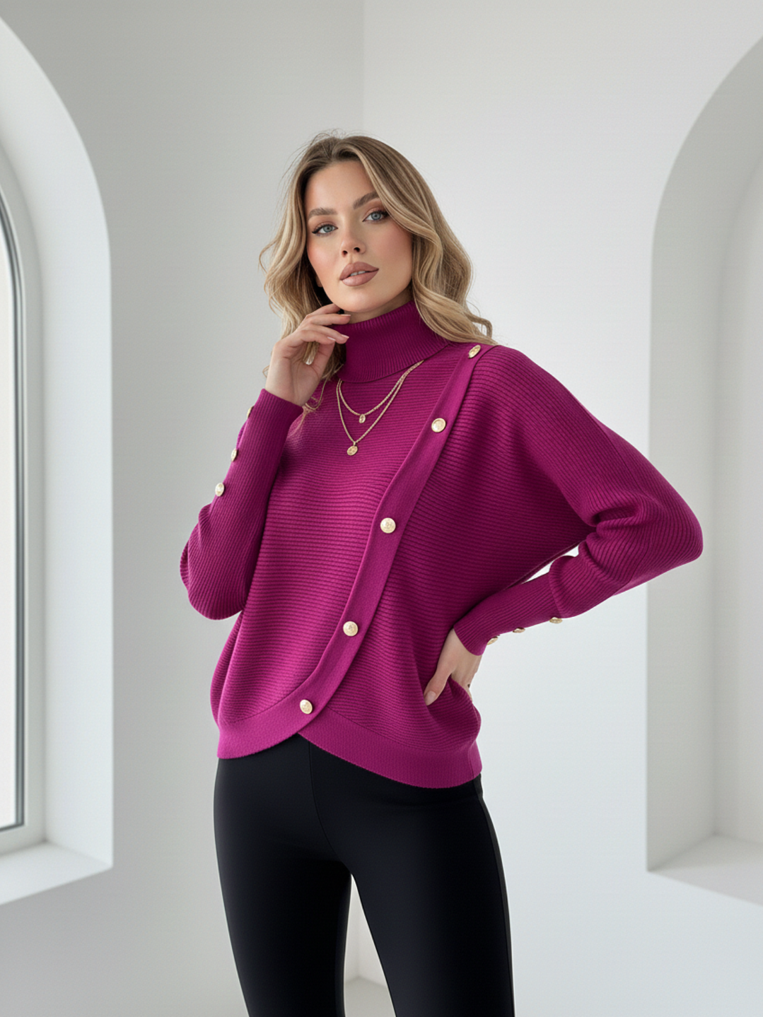 Chaleco con Botones para Mujer – Diseño Moderno y Calidez  1