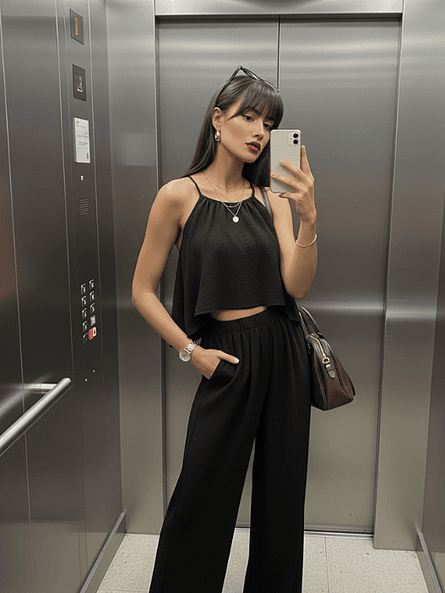 Conjunto Fátima – Elegancia Monocromática y Versatilidad ✨ 4