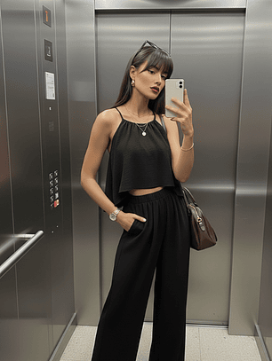 Conjunto Fátima – Elegancia Monocromática y Versatilidad ✨