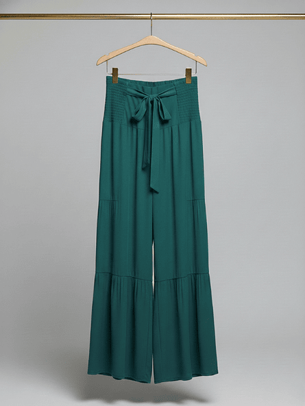 Pantalón Palazzo Verde Esmeralda – Tiro Alto y Confort ✨ 1