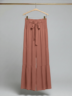 Pantalón Palazzo Terracota Rose – Tiro Alto y Confort ✨