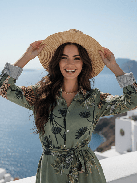 Vestido Camisero Safari Verde – Versatilidad y Estilo Safari ✨ 3