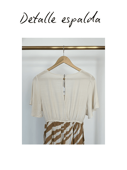 Enterito Largo de Mujer Italia – Cebra Camel ✨🦒 5