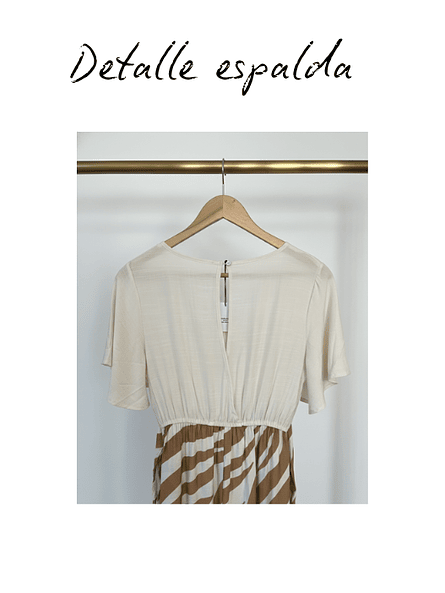 Enterito Largo de Mujer Italia – Cebra Camel ✨🦒 5